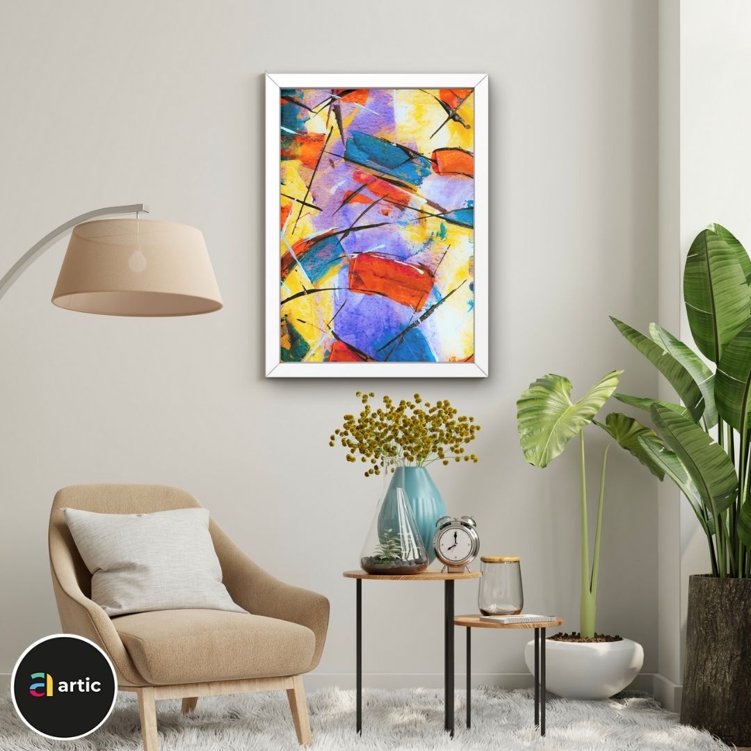 Abstraction multi couleurs
