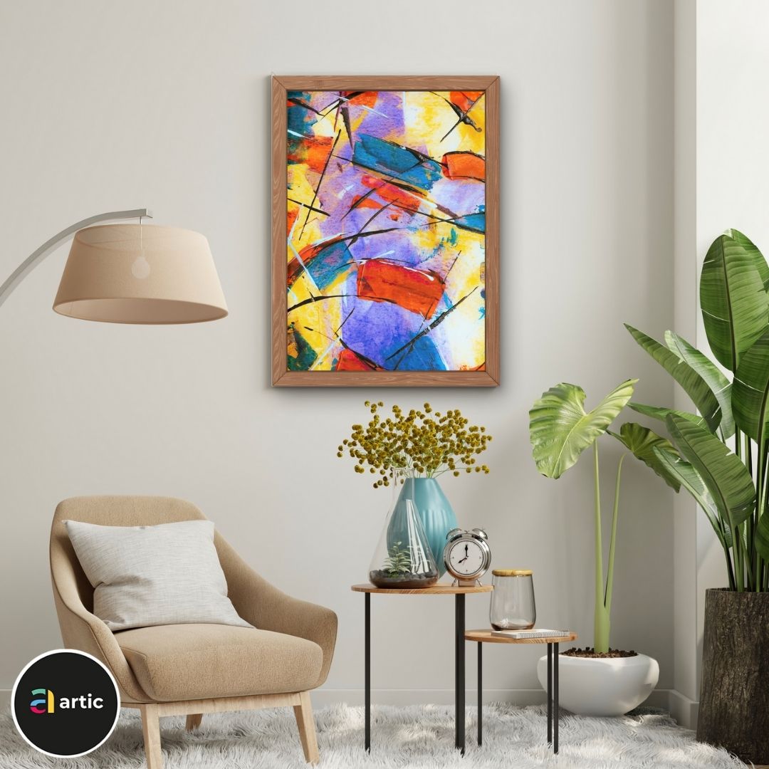 Abstraction multi couleurs