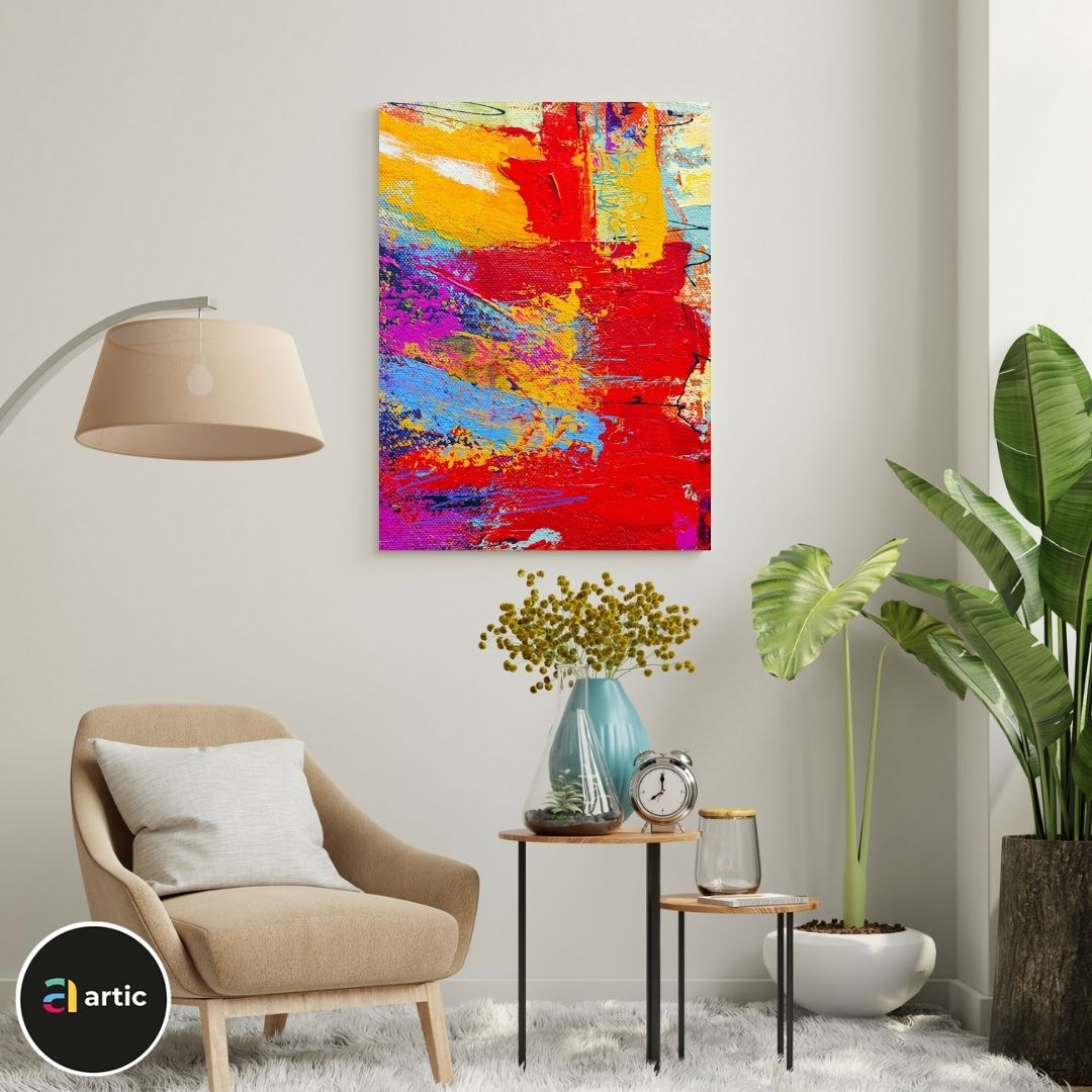 Abstraction multi couleurs