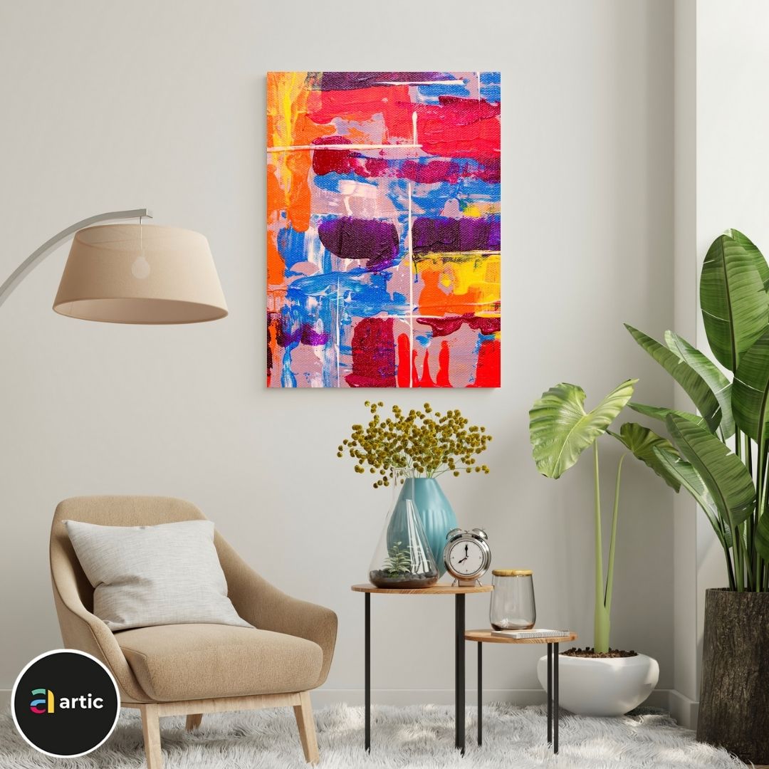 Abstraction multi couleurs
