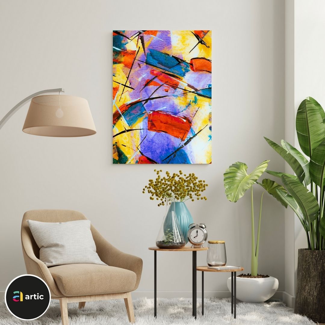 Abstraction multi couleurs