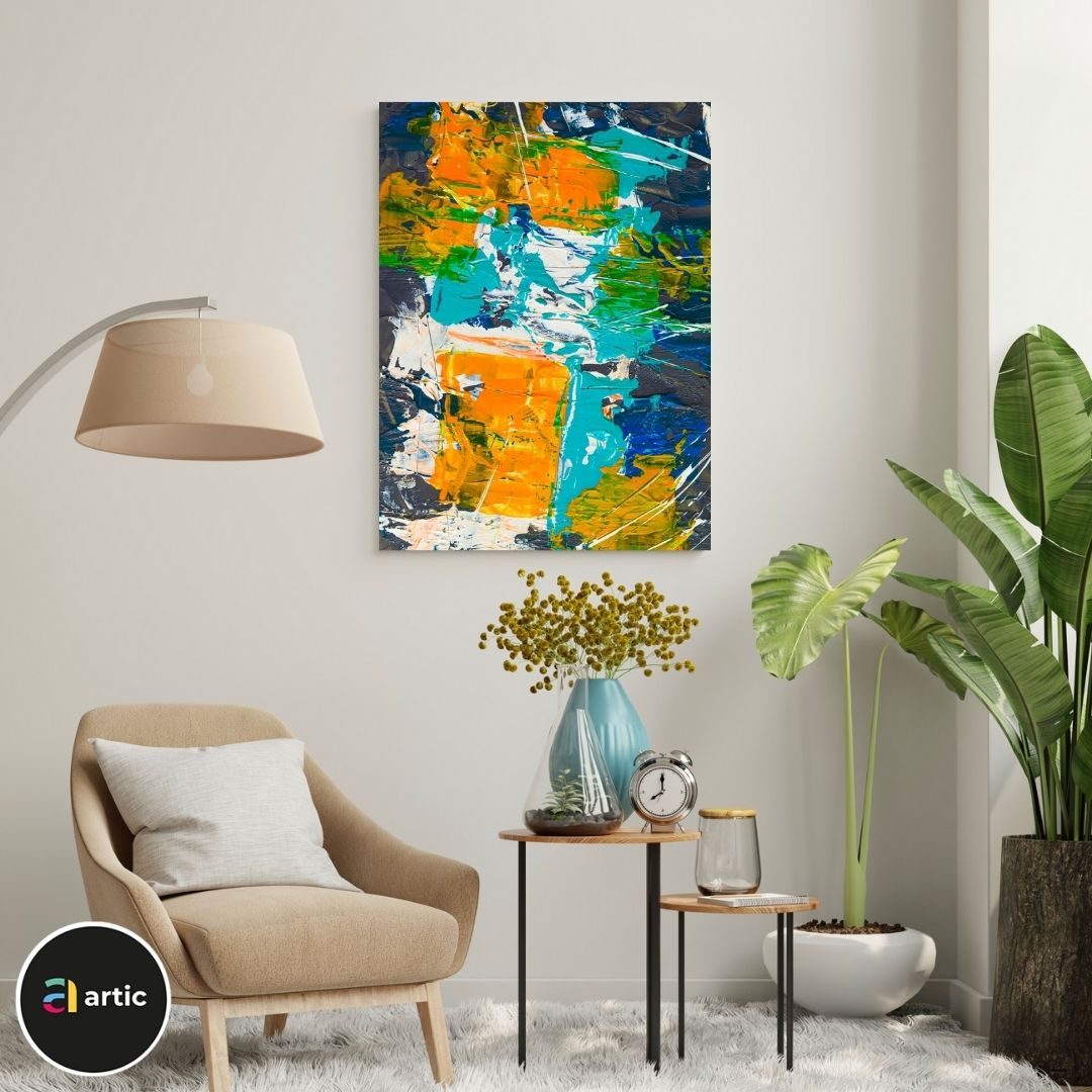Abstraction multi couleurs