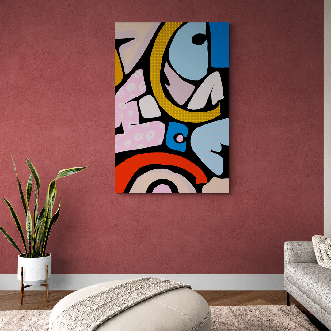 Abstraction multi couleurs graffiti