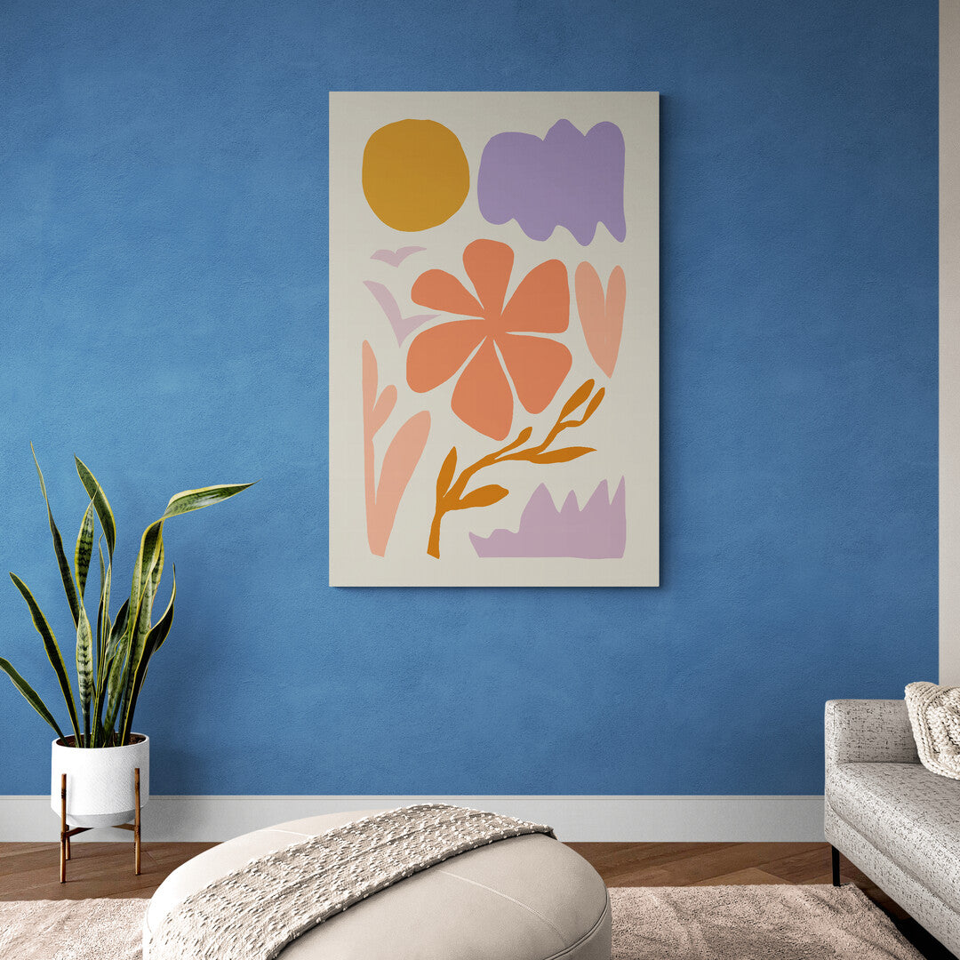 Composition florale abstraite