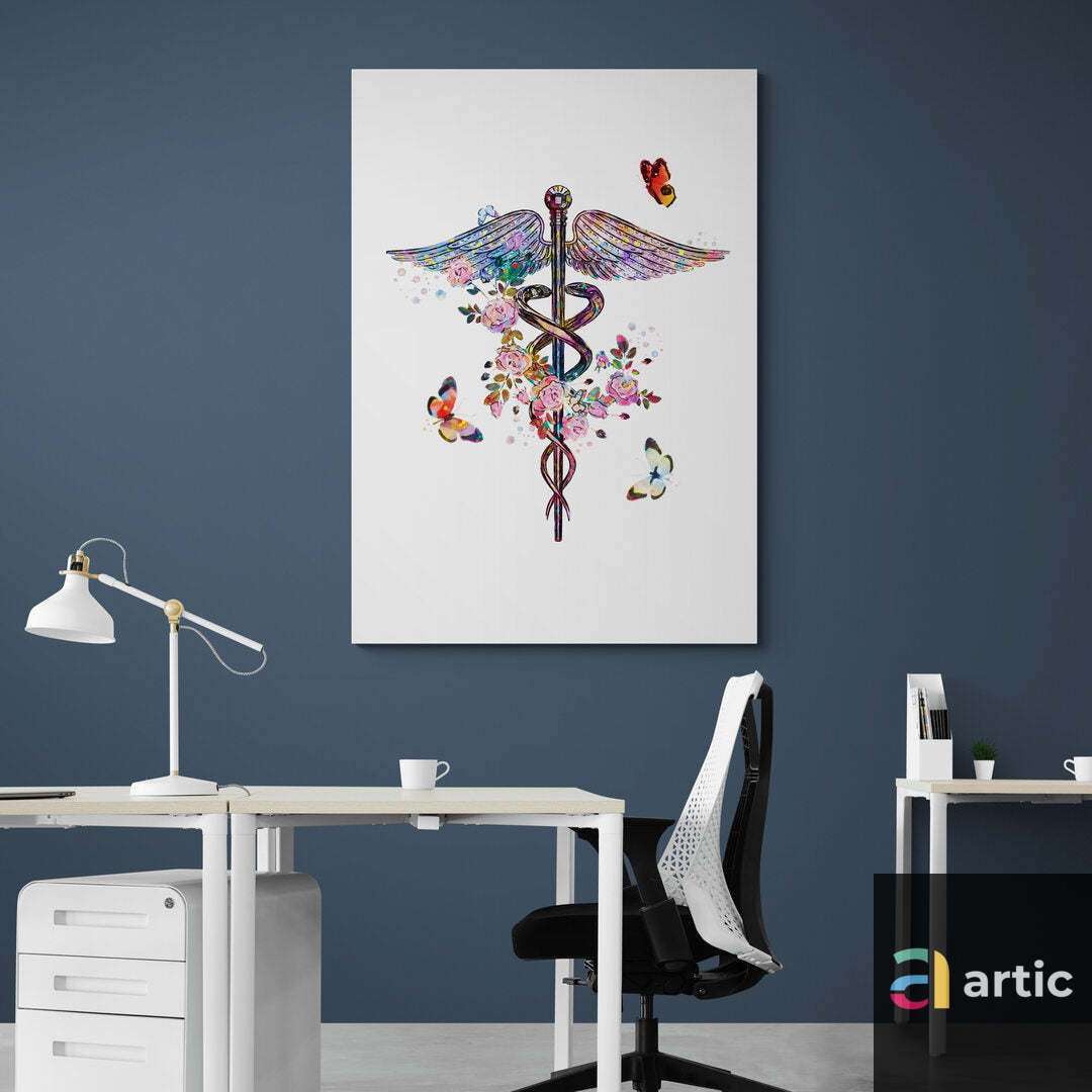 Tableau médical - Caducée