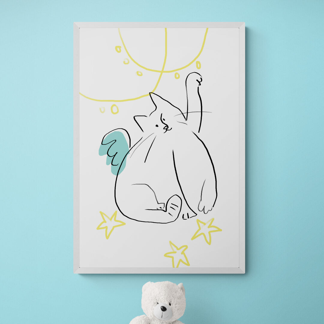 Petit chat avec des ailes