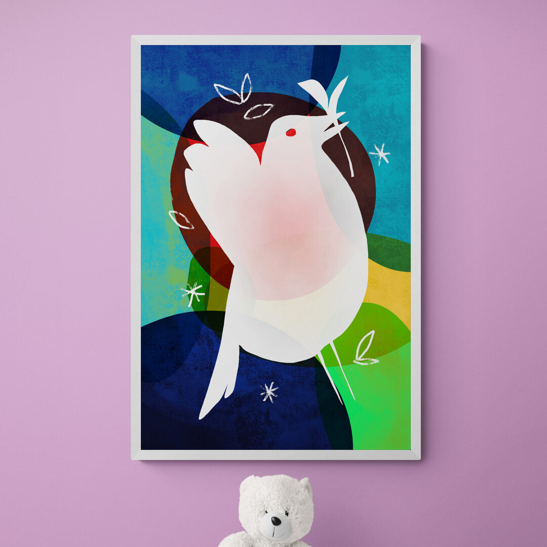 Colombe multi couleur