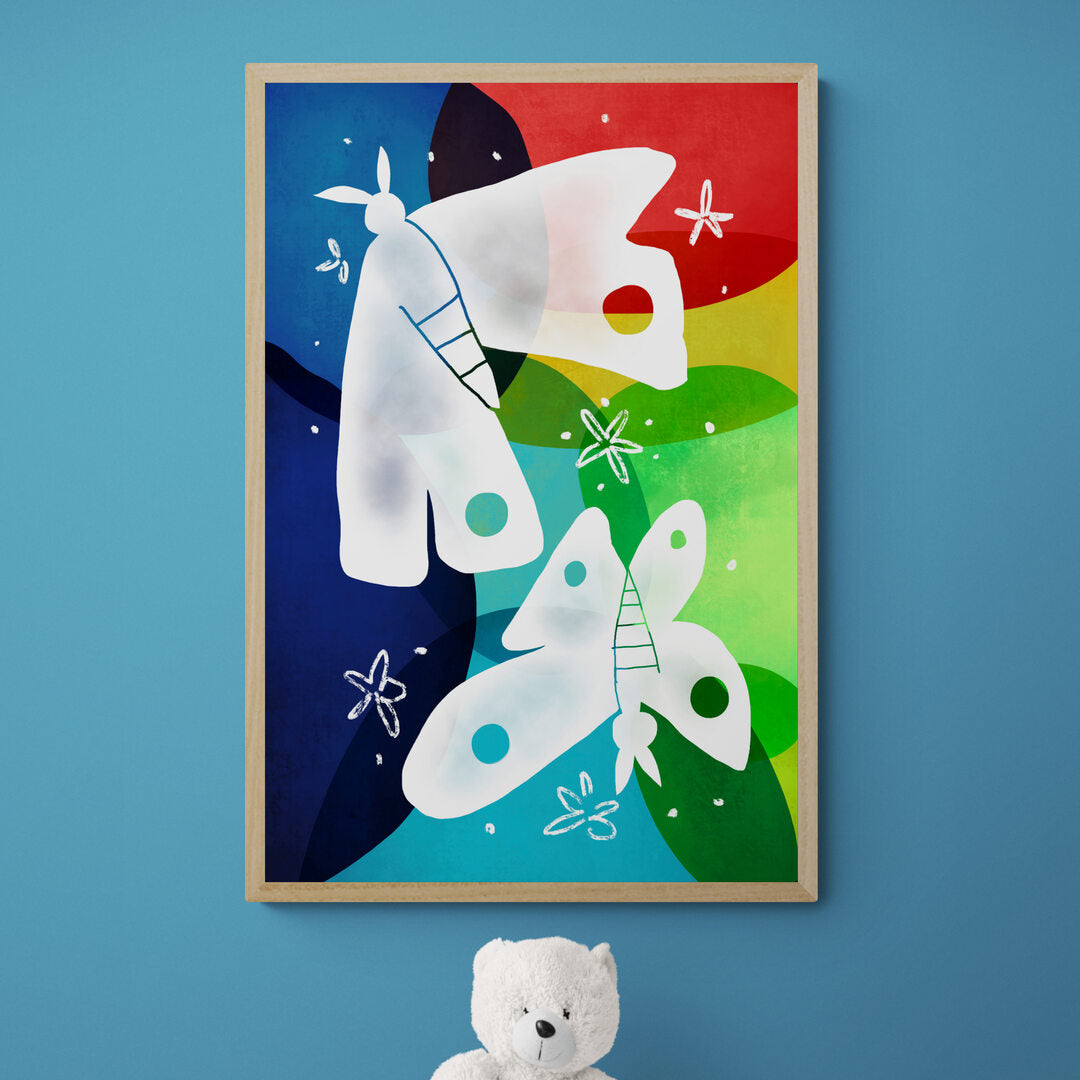 Papillon multi couleur