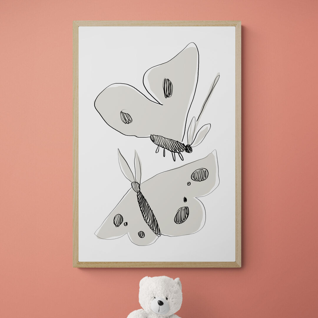 Papillons noir & blanc