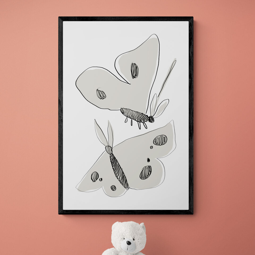 Papillons noir & blanc