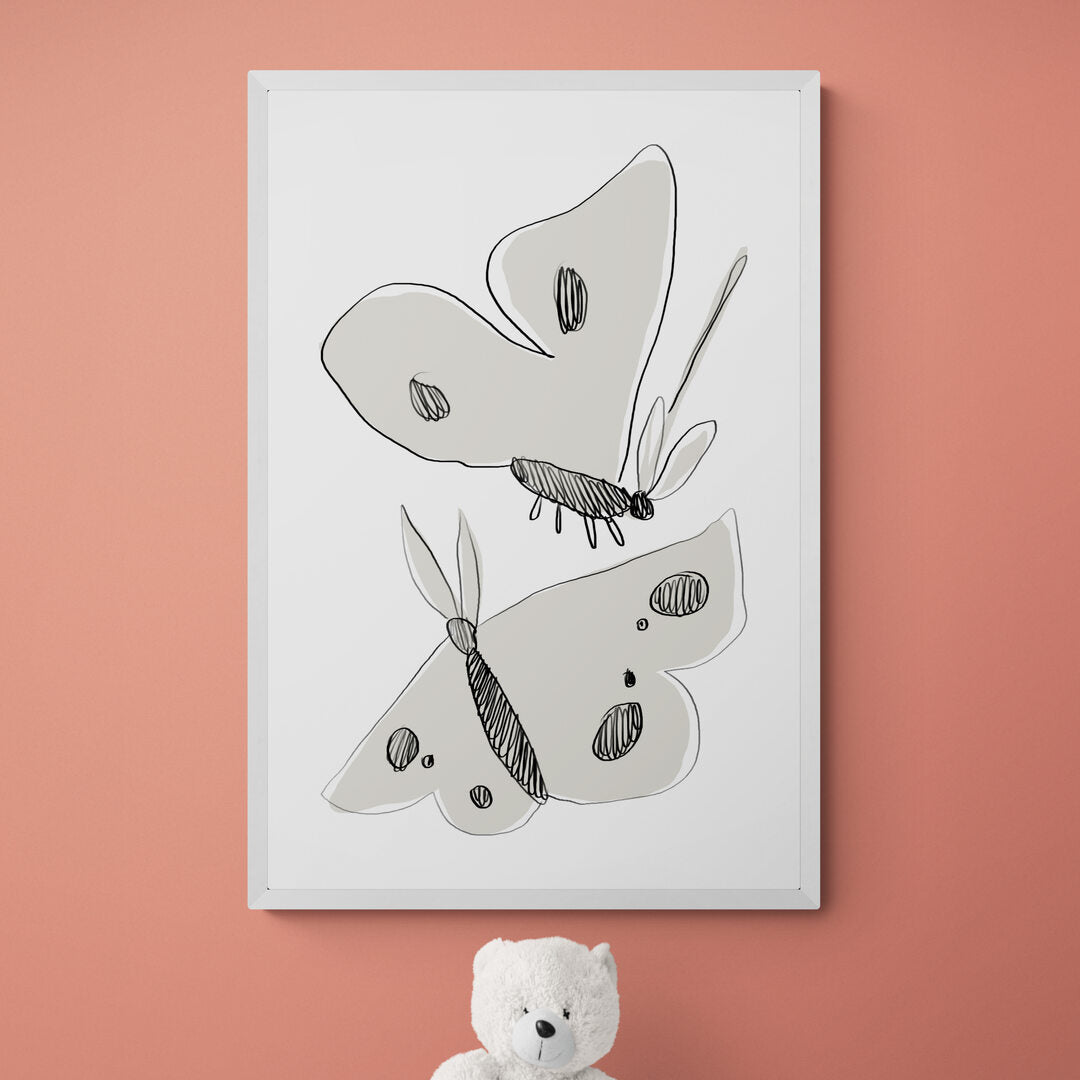 Papillons noir & blanc