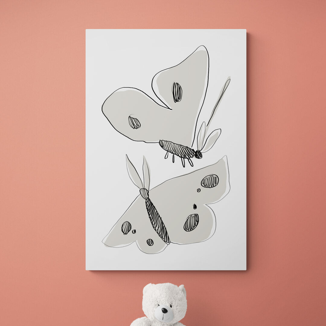 Papillons noir & blanc