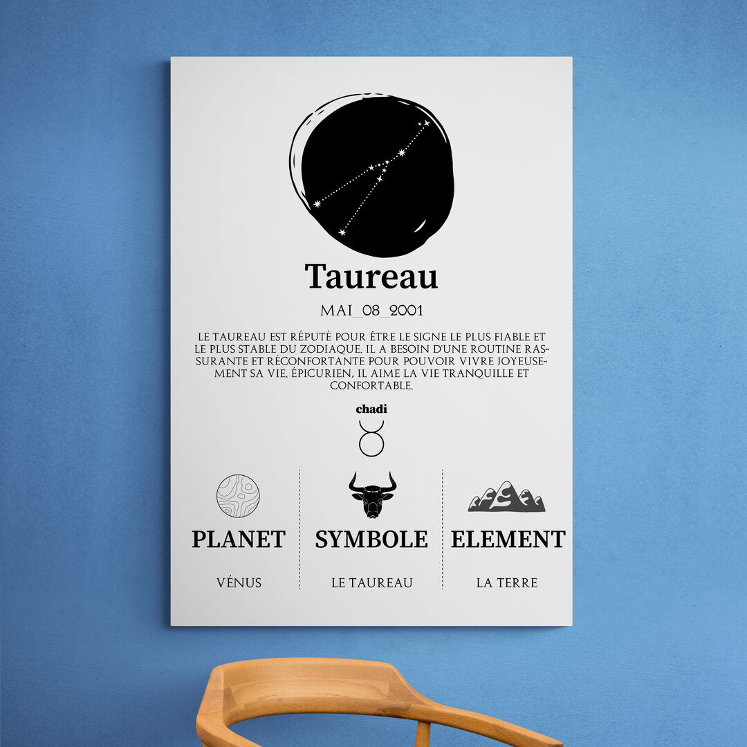 Tableaux astrologie - Taureau