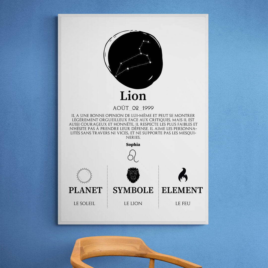 Tableaux astrologie - Lion