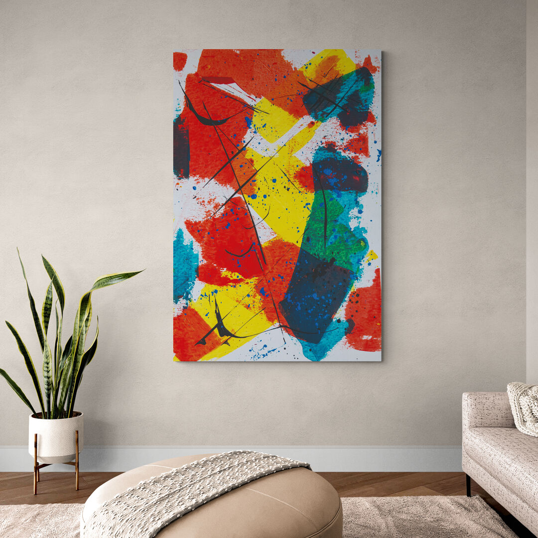 Tableau abstrait 3 couleurs