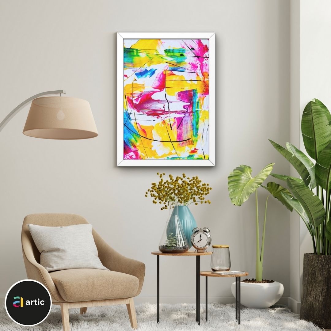 Abstraction multi couleurs