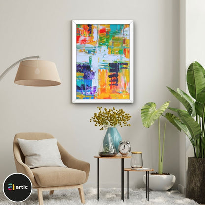Abstraction multi couleurs