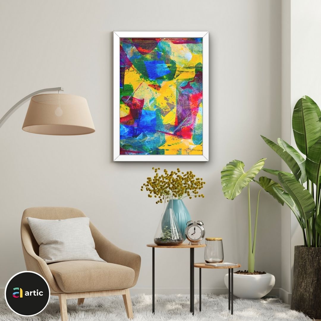 Abstraction multi couleurs