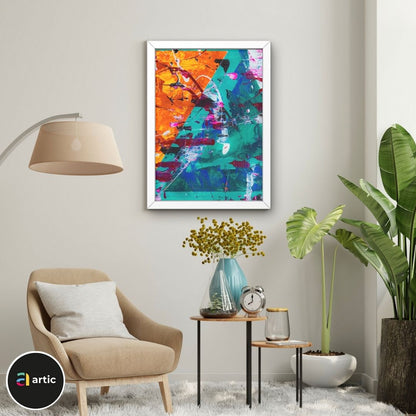Abstraction multi couleurs