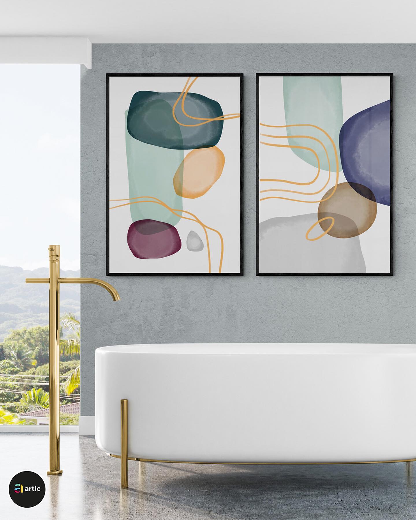 Composition Geometrical abstract