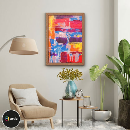 Abstraction multi couleurs