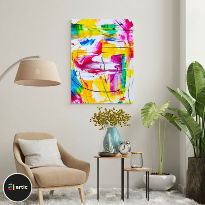 Abstraction multi couleurs