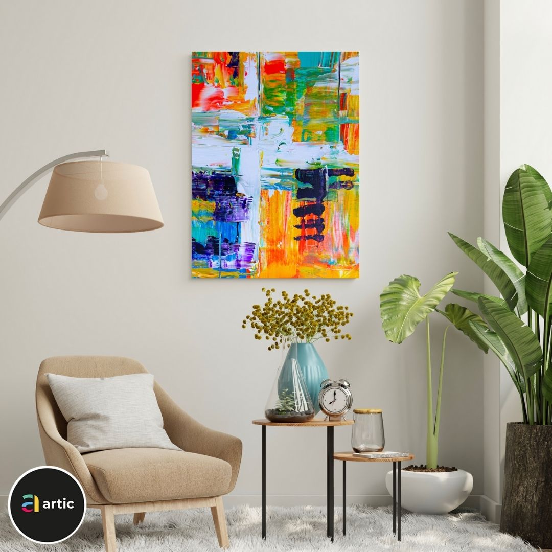 Abstraction multi couleurs