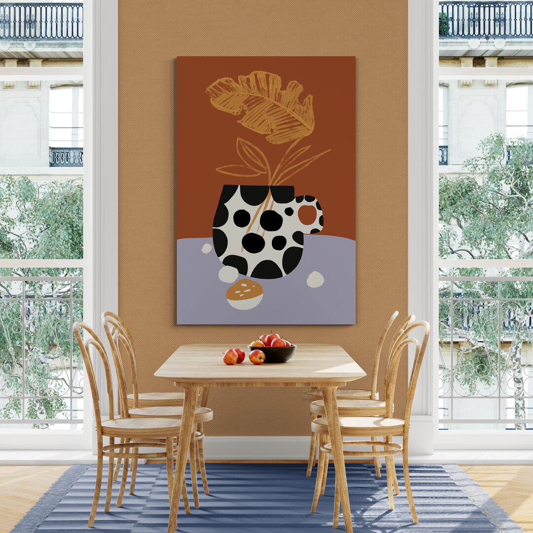 Vase à points