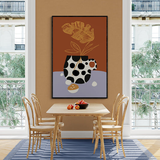 Vase à points