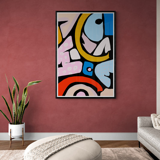 Abstraction multi couleurs graffiti