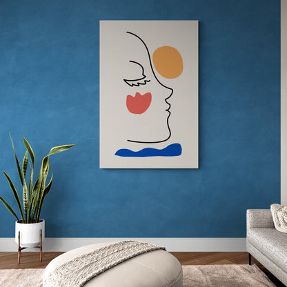 Visage minimaliste