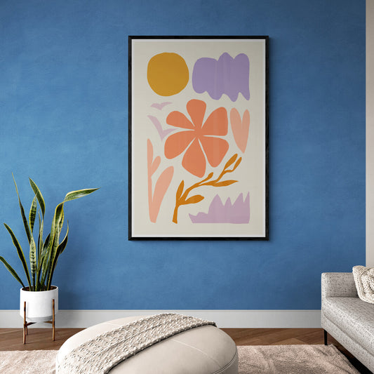 Composition florale abstraite