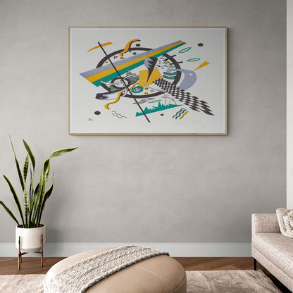 Art abstrait nuance jaune