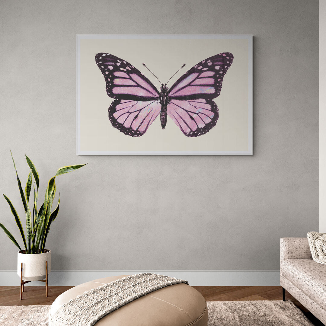 Papillon rose
