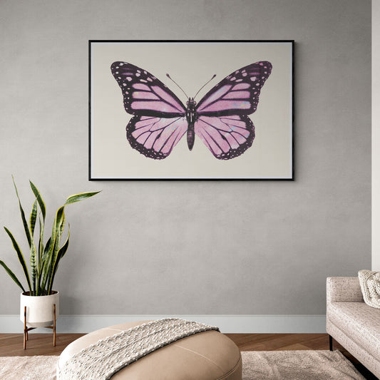 Papillon rose