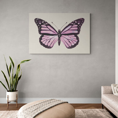 Papillon rose