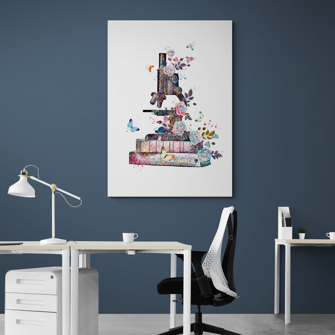 Tableau médical -  Microscope