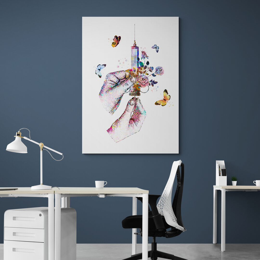 Tableau médical -  Seringue
