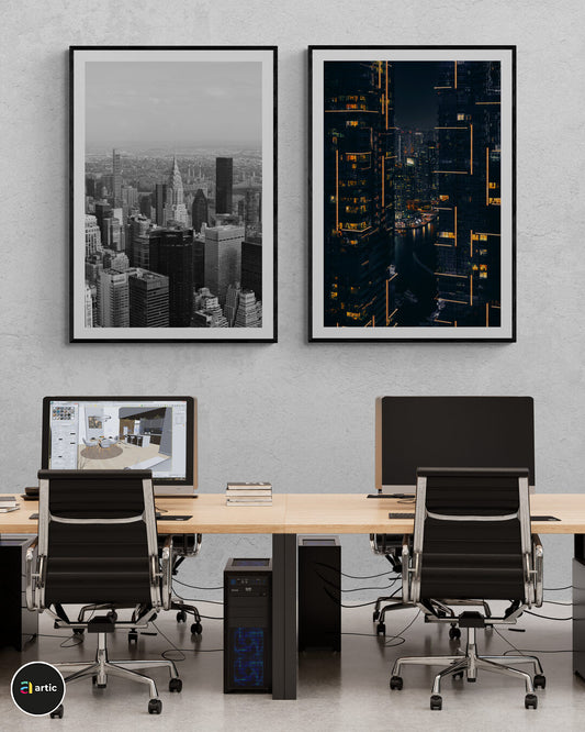 Buildings day & night
