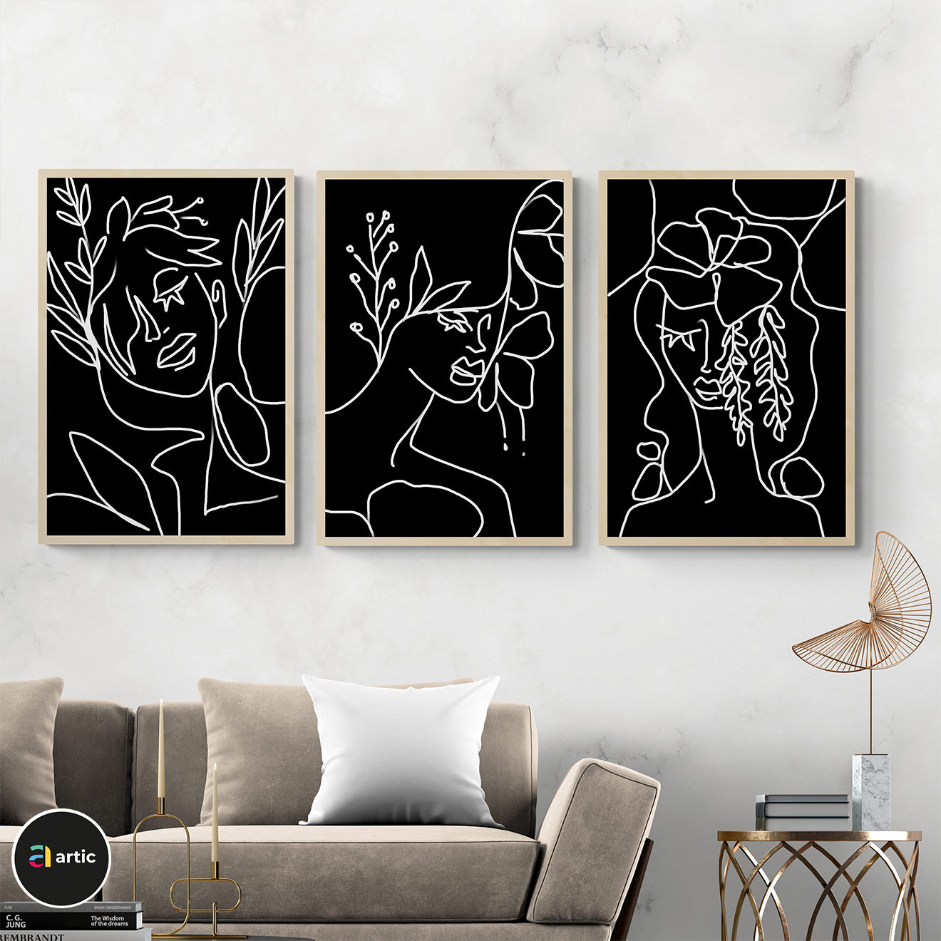Portraits en noir et blanc