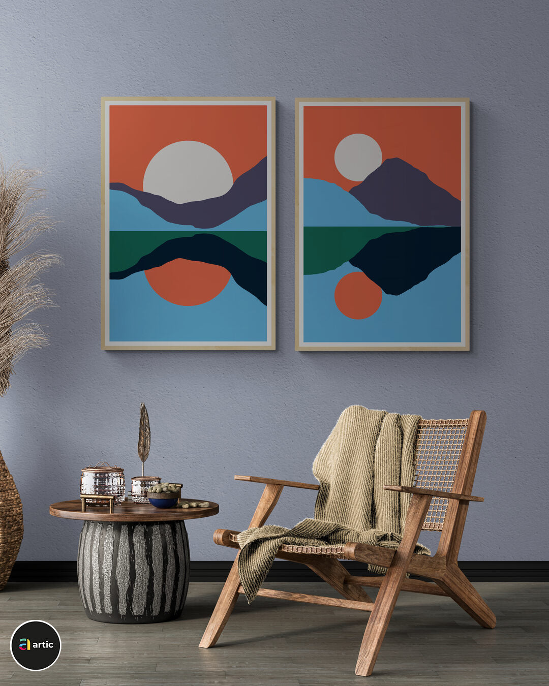 Paysage multi couleur