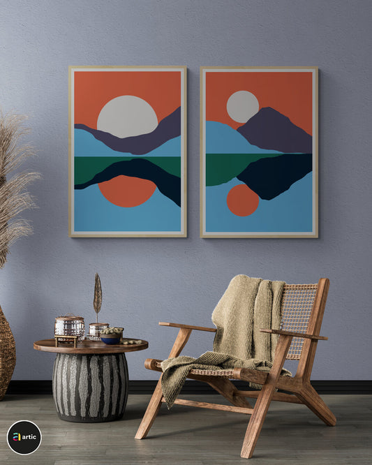 Paysage multi couleur