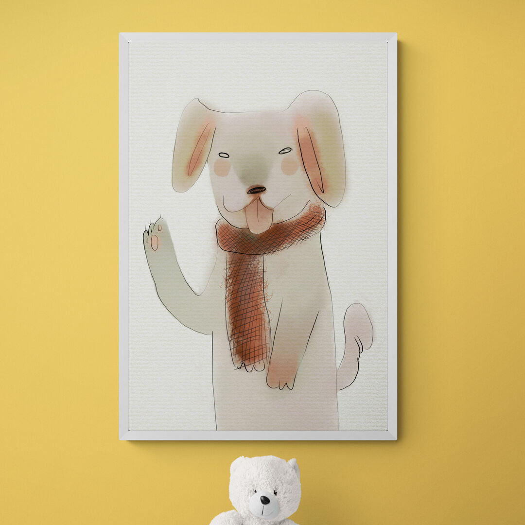 Chien en hiver