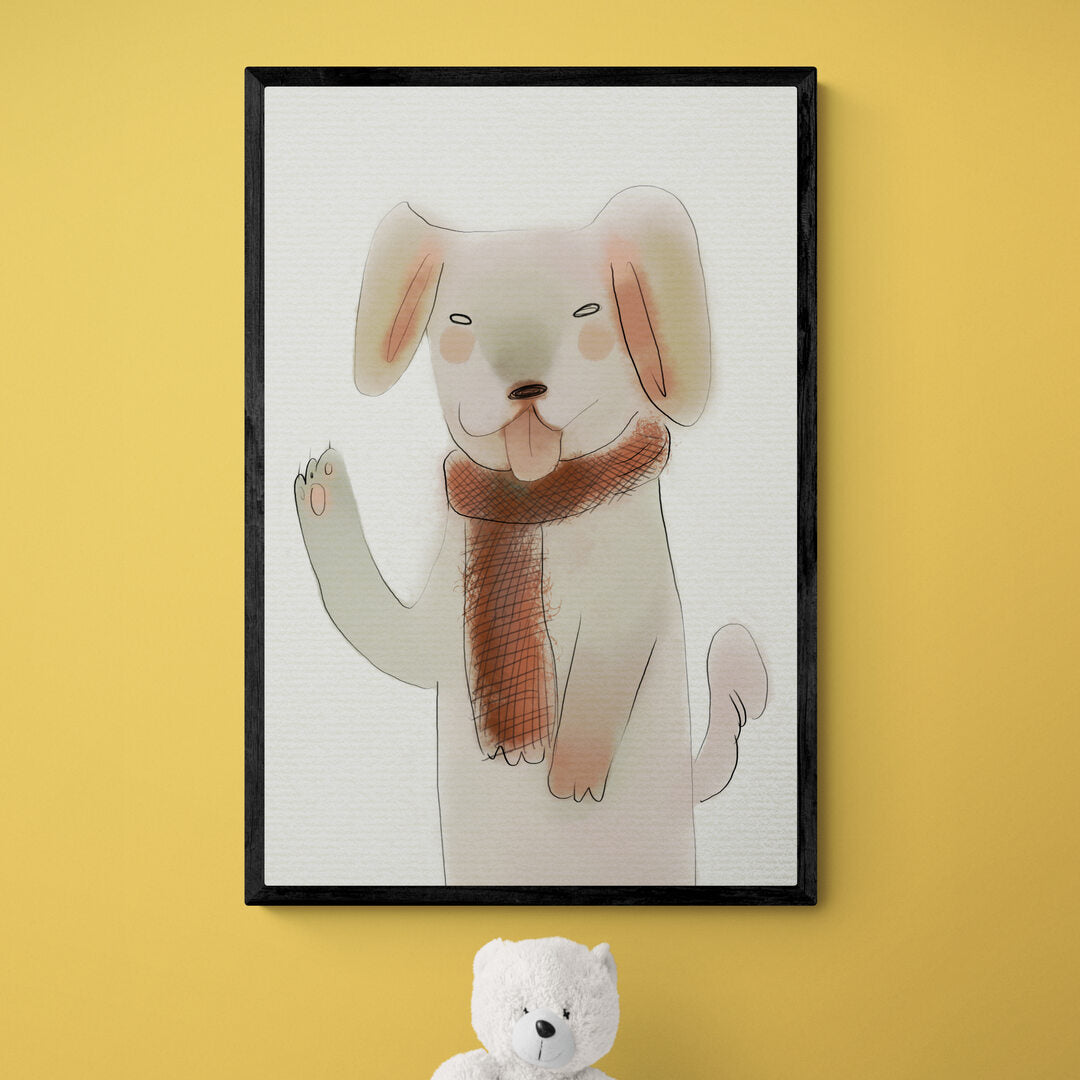 Chien en hiver