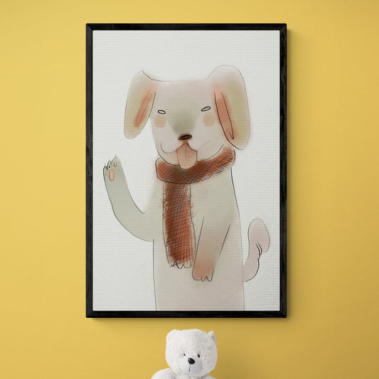 Chien en hiver