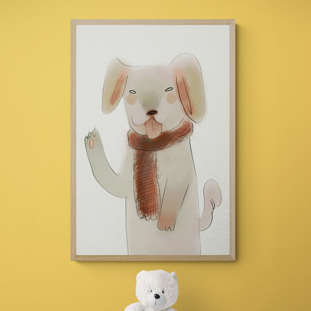 Chien en hiver
