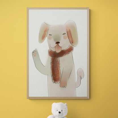 Chien en hiver