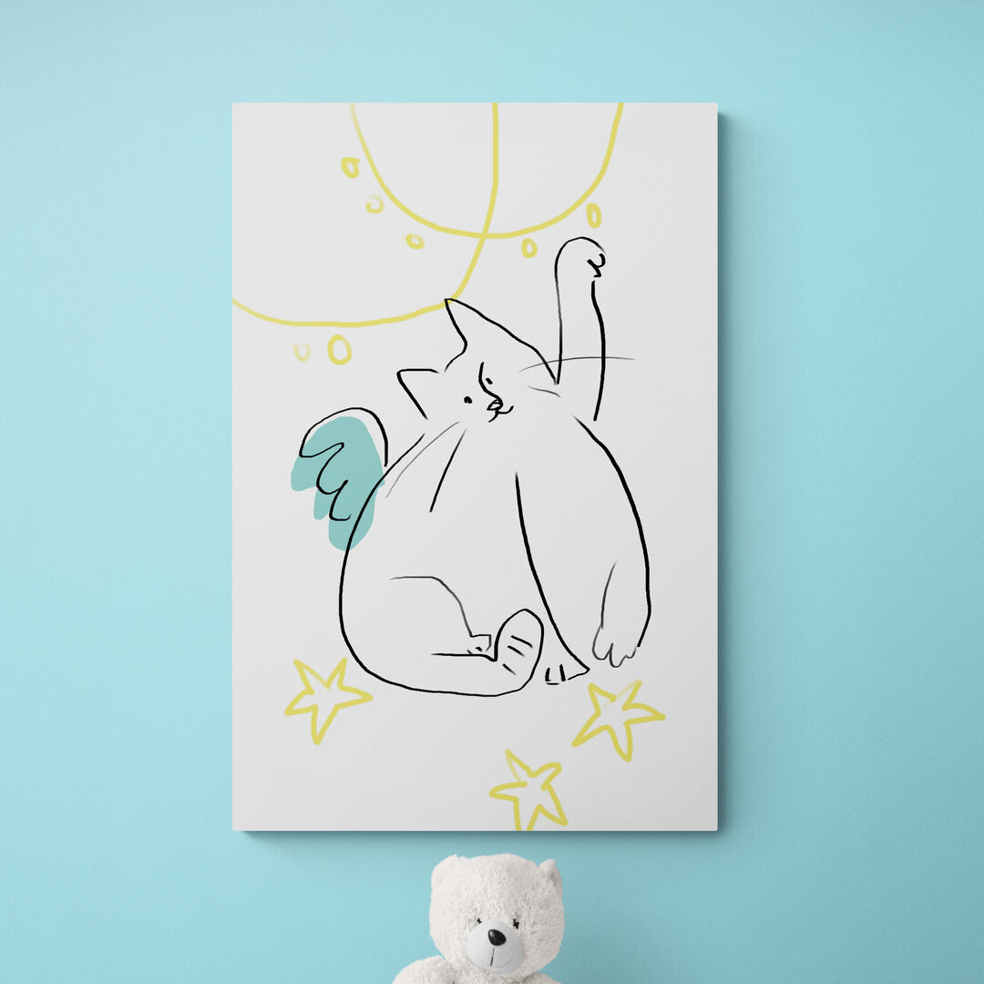 Petit chat avec des ailes