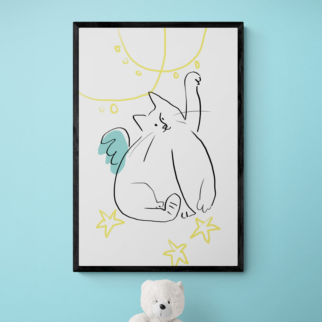 Petit chat avec des ailes