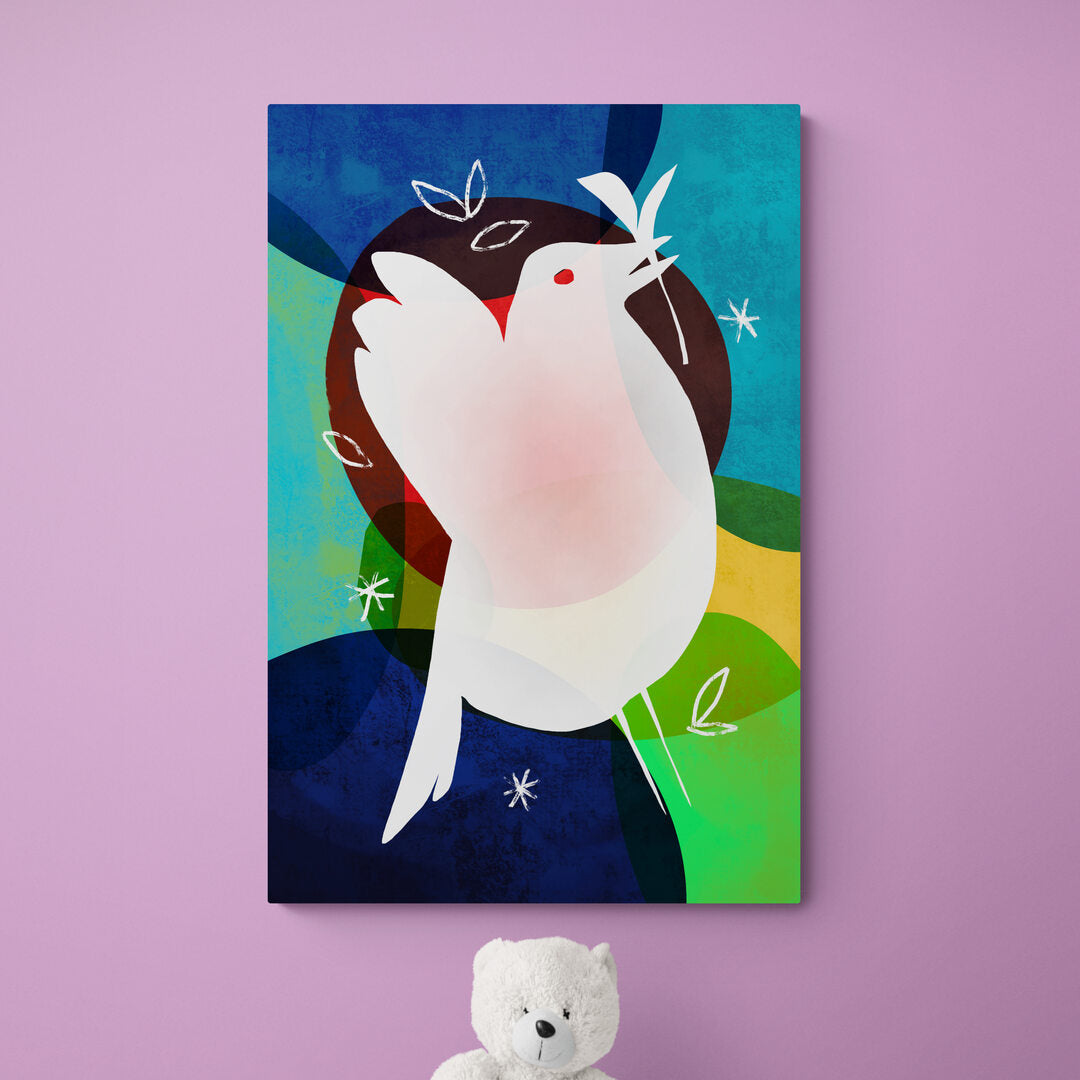 Colombe multi couleur